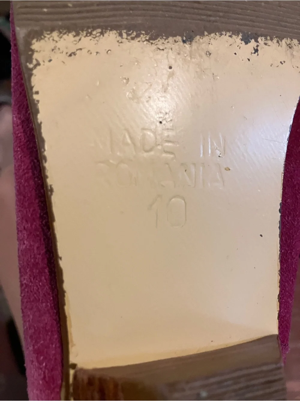 Suede Fold-Over Booties in Deep Magenta